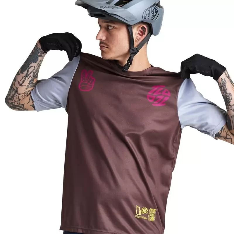 MTB Flowline Flowline Flipped en manga de Cassual Corte para Brown Boys XS #2