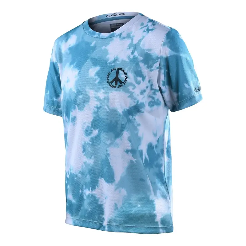 Maglia Bici MTB TLD FLOWLINE S/S PLOT casual a manica corta per bambino verde Taglia M #1