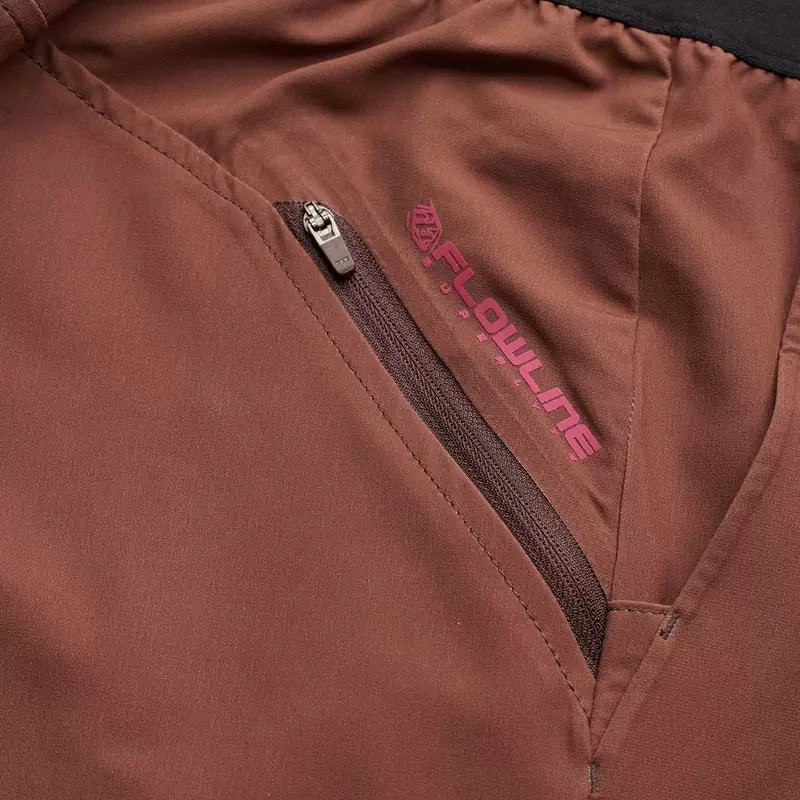 Pantaloncini MTB FLOWLINE SUPERLYTE MONO pratici e confortevoli marrone Taglia 30 - image