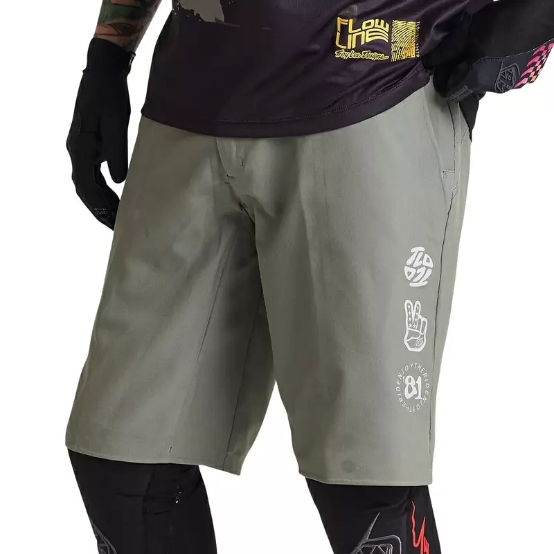 MTB Flowline Superlyte Monte Práctico y cómodos pantalones cortos verdes de tamaño 38 #3