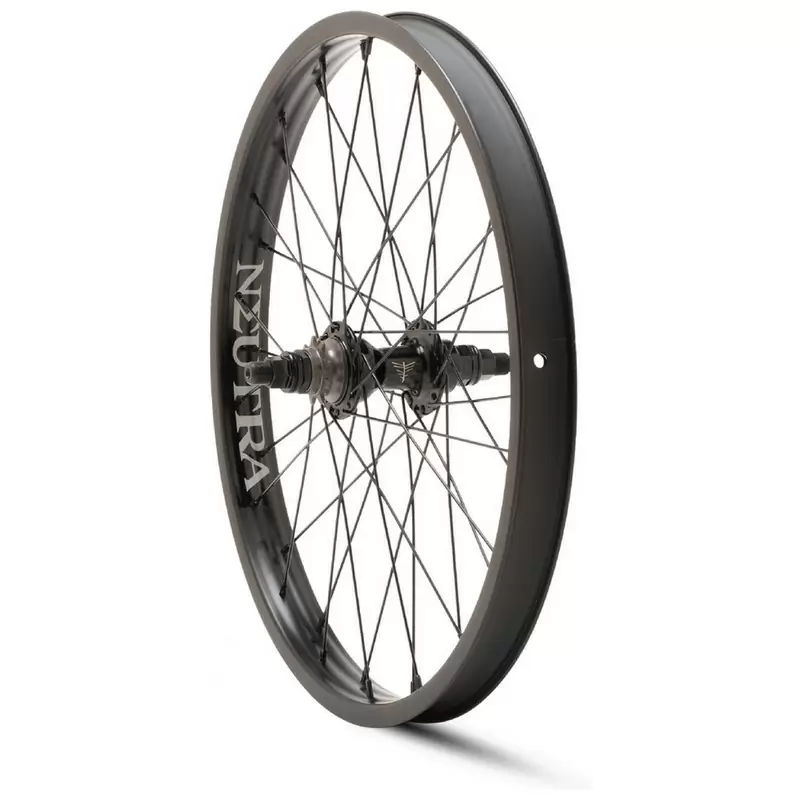 Rueda Trasera BMX 20'' NEUTRO CASSETTE Transmisión Lado Derecho/Izquierdo Negro - image