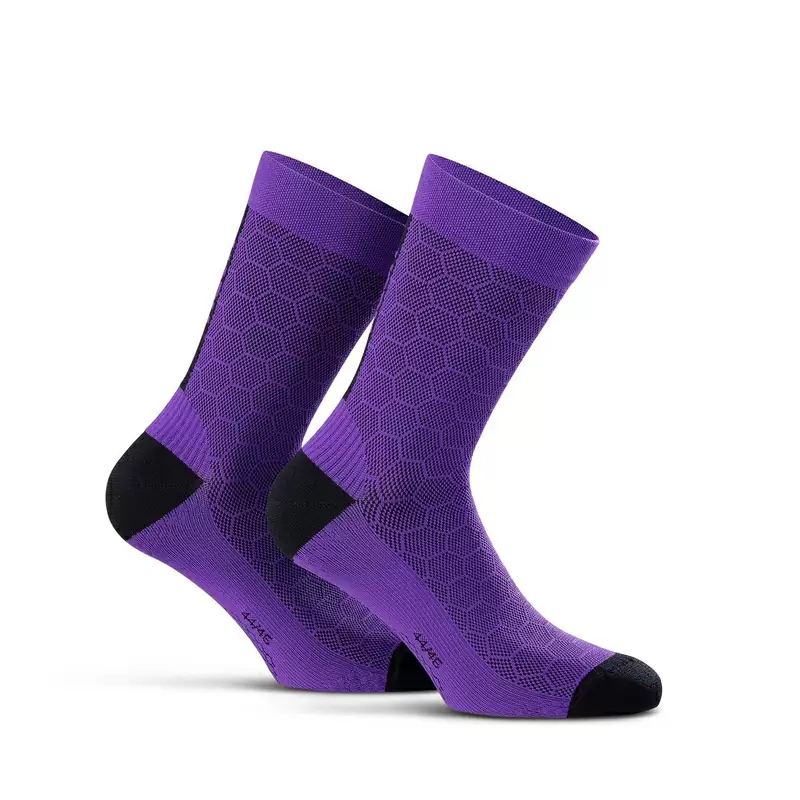 Chaussettes 3D Violet/Noir Taille S (38-40) - image