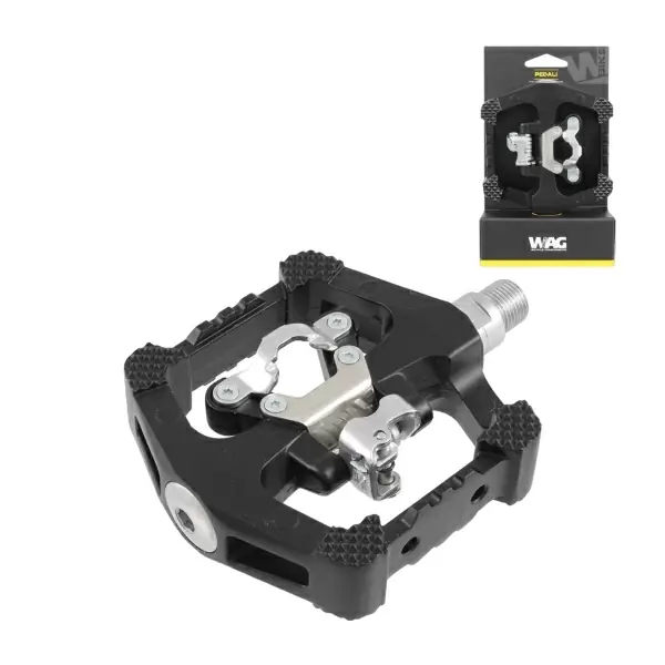 Par de Pedales Freeride de Doble Función en Magnesio Compatible con SPD Negro #1