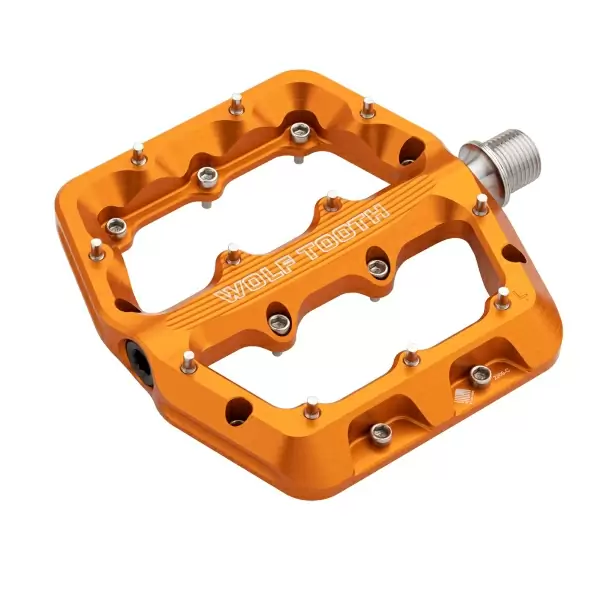 Pair of Flat Waveform Small Orange Pedals - image