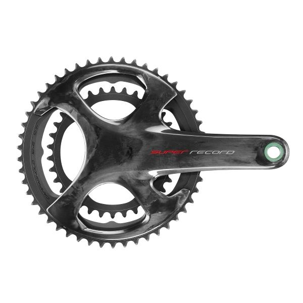 Guarnitura SUPER RECORD carbon Ultra-Torque Ti 2x12v 53x39D nero 170mm