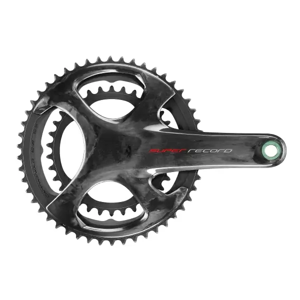 Guarnitura SUPER RECORD carbon Ultra-Torque Ti 2x12v 53x39D nero 170mm - image