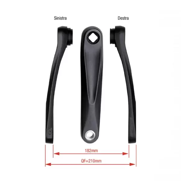 CK AL-8/JIS B1 E-Bike Crankarms Compatible With Yamaha Engine 175mm #1