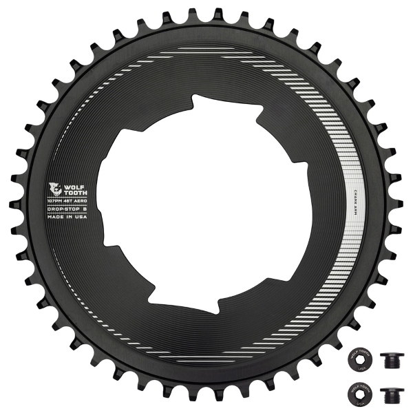 Corona Aero BCD 107 Compatibile Sram 12v Drop Stop 46d Nero