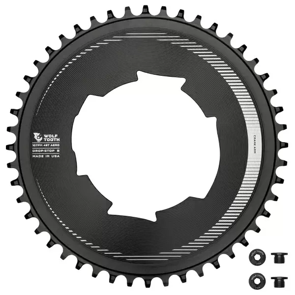 Plato Aero BCD 107 Compatible Sram 12v Drop Stop B 48T Negro - image