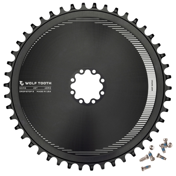 Plato Aero Direct Mount 8 Orificios Compatible Sram T-Type 12v Drop Stop B 46D Negro