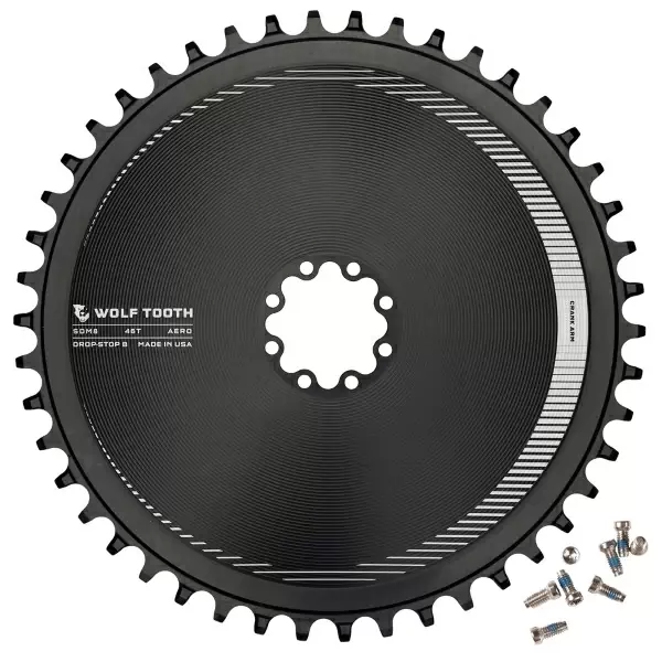 Plato Aero Direct Mount 8 Orificios Compatible Sram T-Type 12v Drop Stop B 46D Negro - image