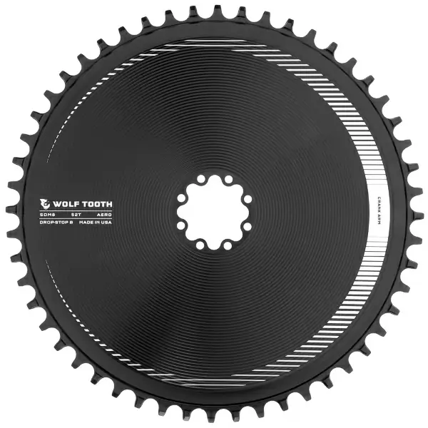 Aero Crown 8 Holes Compatible Sram 12v Drop Stop B 52d Black - image