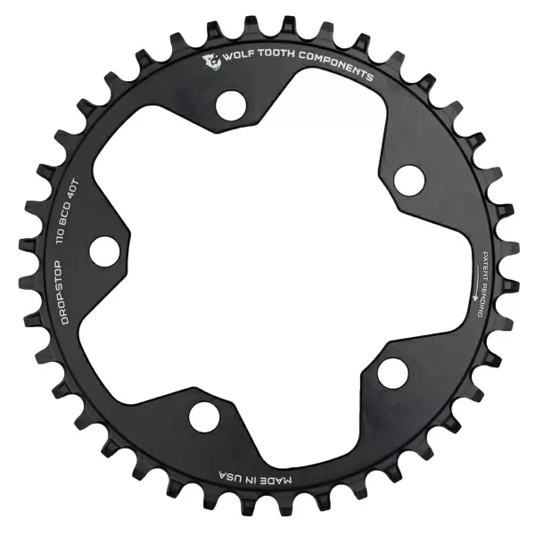 Plato BCD 110 5 Orificios Compatible Sram 12v Drop Stop B 40d Negro - image