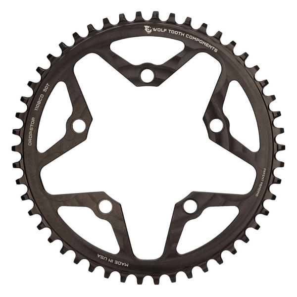 Corona BCD 110 5 Fori Compatibile Sram 12v Drop Stop B 50d Nero