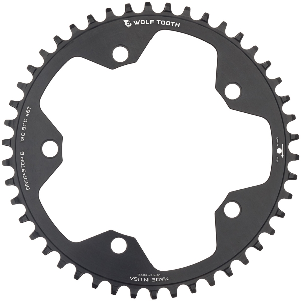 Plateau BCD 130 5 Trous Compatible Sram 12v Drop Stop B 46d Noir