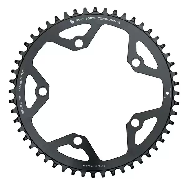 Kettenblatt BCD 130 5 Löcher kompatibel Sram 12v Drop Stop B 52d Schwarz - image