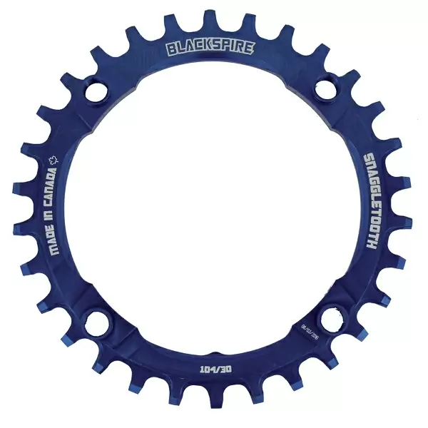 Snaggletooth chainring 104mm 30t blue #1