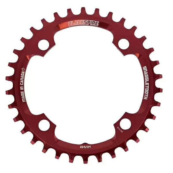 Snaggletooth chainring 104mm 32t red #1