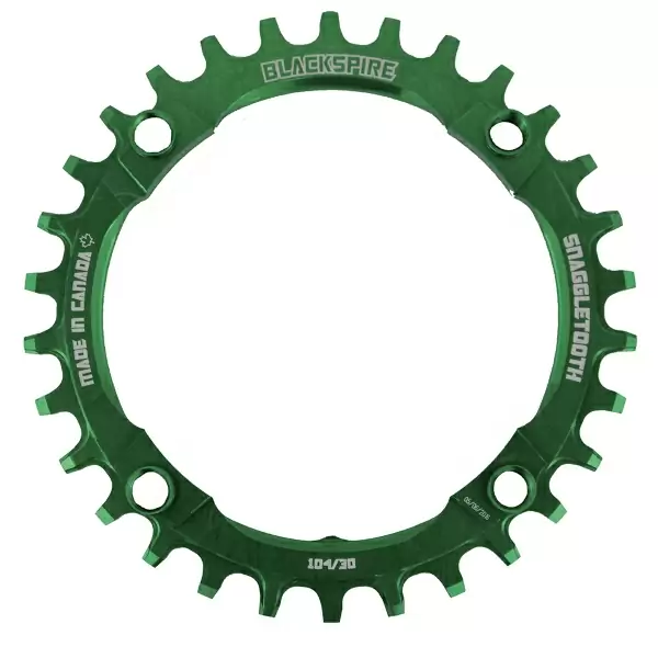 Snaggletooth chainring 104mm 34t green #1
