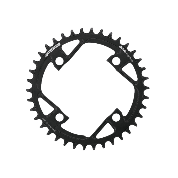 Plato Megatooth e-bike Acero BCD 104mm 4 Agujeros 1x11/12v 42D negro WB466