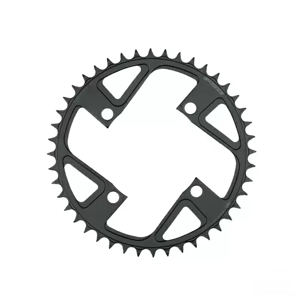 Plato Megatooth e-bike Acero BCD 104mm 4 Agujeros Shimano 1x11/12v 44D negro WB498 - image