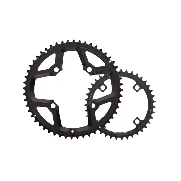 Gossamer BCD Chainring 110mm Asymmetric ABS 4-HOLE 2x11v 46D black WA623 - image