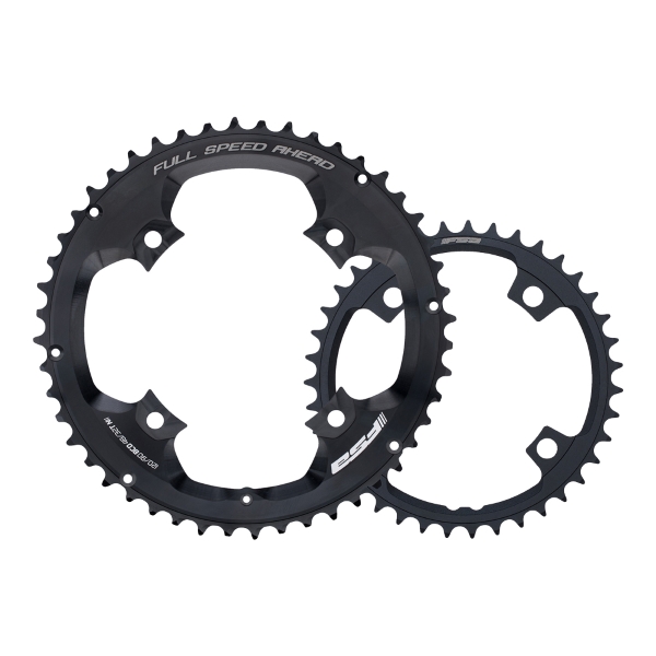 Pair of POWERBOX BCD chainrings 120/90mm 4 Holes 2x11v 48-32D