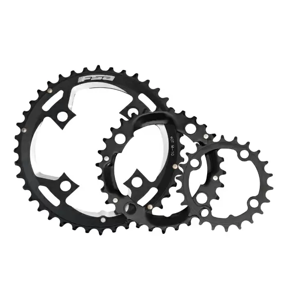 Chainring MTB stamped 104 x 42T Shimano 10V black WA314 #1