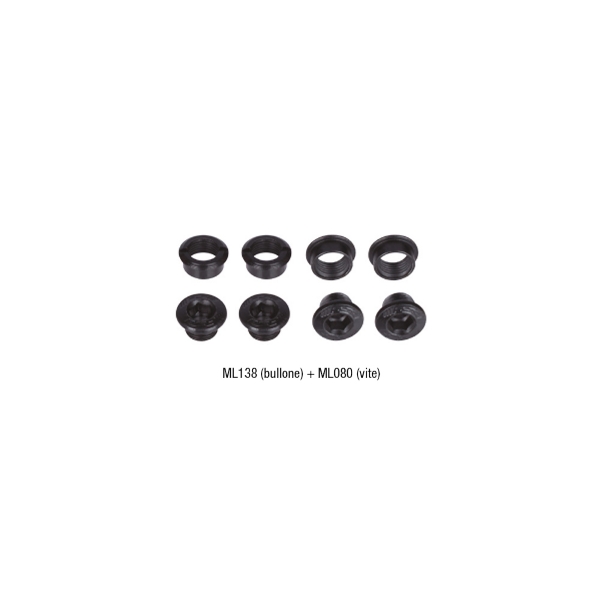 Kit Schrauben und Bolzen M8x075P 4 Stück