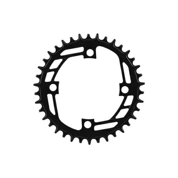 E-Bike Chainring Steel 38t Bolt circle 104mm 4 holes 1x11/12v black - image