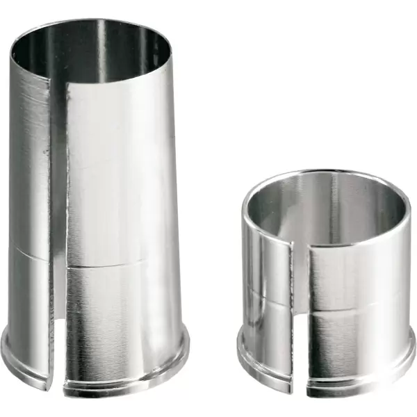 Tija de sillín reductora de aluminio plateada #1