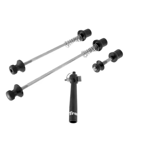 Quick release set for front rear hub seatpost clamp black #1