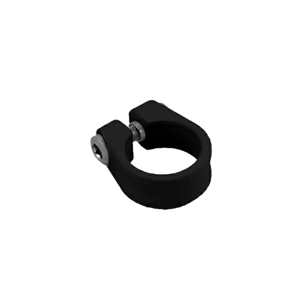 Collier de selle racing pour tige de selle carbone 28,6 noir #1