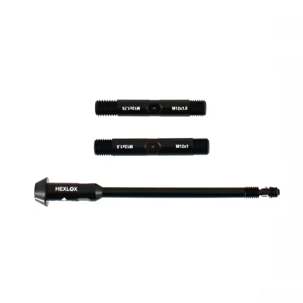 Universal rear thru axle 12mm adjustable lenght 100-205mm thread 1.0 / 1.50 / 1.75 #1