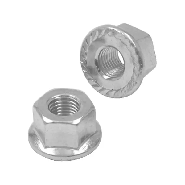 Tuerca brida trasera 3/8 zinc para eje buje trasero #1