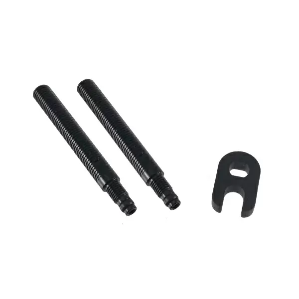 Paire d'extensions de valve filetées noires 40 mm #1