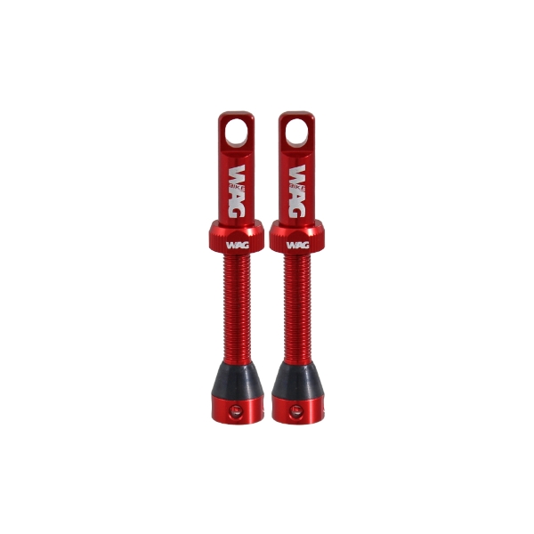 Coppia Valvola Tubeless Alluminio 44Mm, Rosso