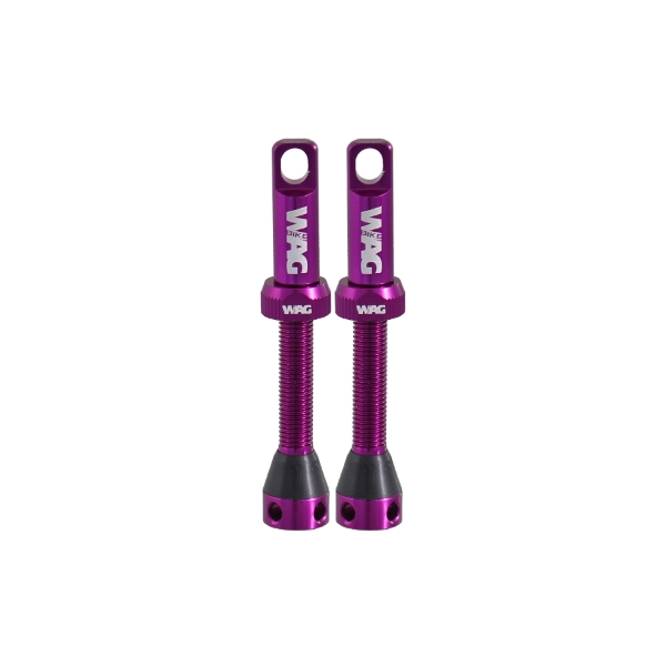Par de válvula sem câmara de câmara de alumínio de 44 mm, roxo