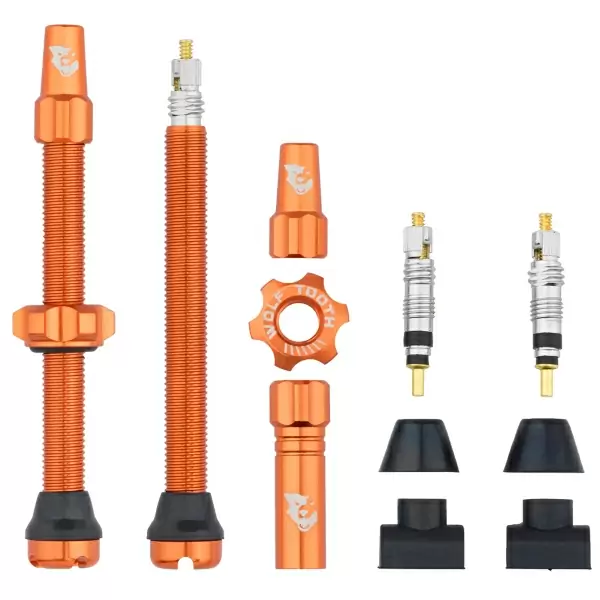 Paar Tubeless-Ventile 60 mm Orange - image