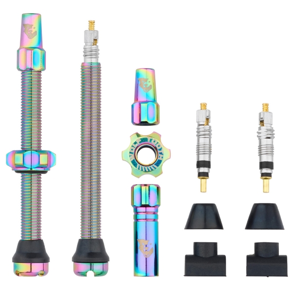 Par de válvulas Tubeless Rainbow de 60 mm