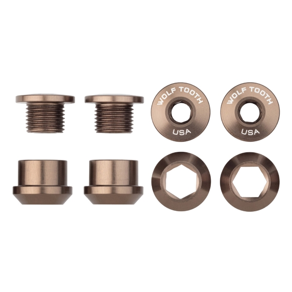 Kit Viti E Dadi Corone 6mm M8x0,75 Beige 4pz