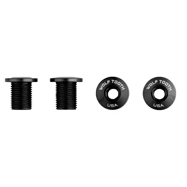 Kit 4 parafusos para monocorona m8 x 0,75 comprimento 10mm preto - image