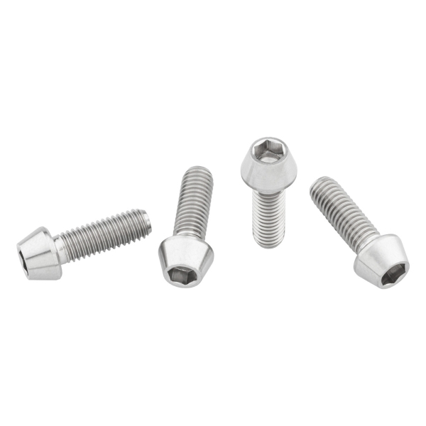 Kit Viti Portaborraccia In Titanio M5x0,8mmx15mm Argento 4pz