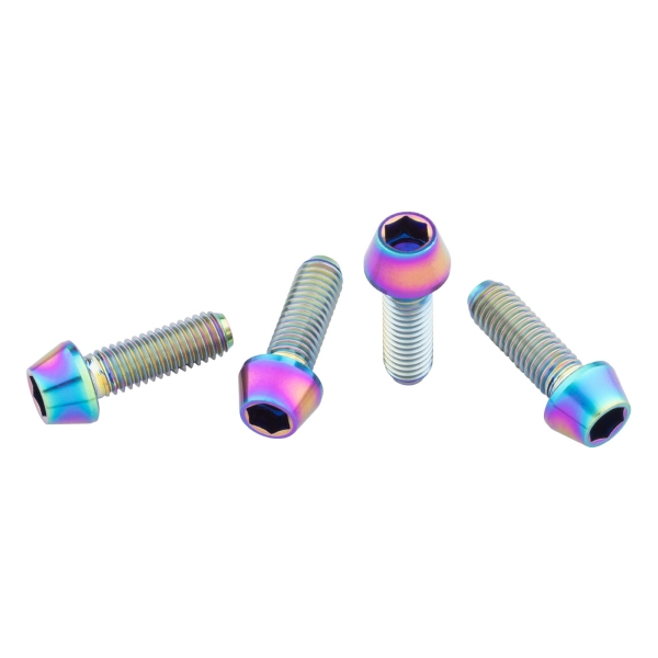 Kit Viti Portaborraccia In Titanio M5x0,8mmx15mm Rainbow 4pz