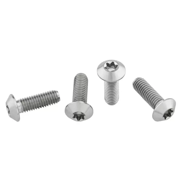 Rainbow Titanium Bottle Cage Screw Kit M5x0.8mmx15mm Low Profile Head 4pcs - image