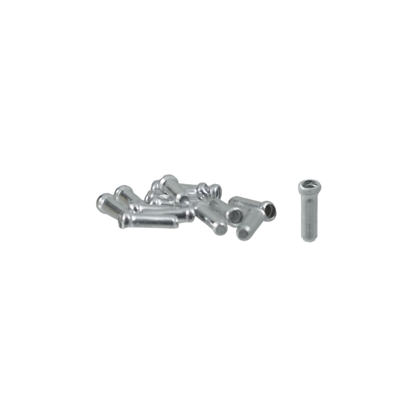 Terminal de cable de aluminio plateado - 1 pieza