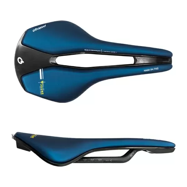 Sillín NAGO R4 Maillot Jaune TdF Colección Cápsula Pas Nack 245x137mm Azul #1