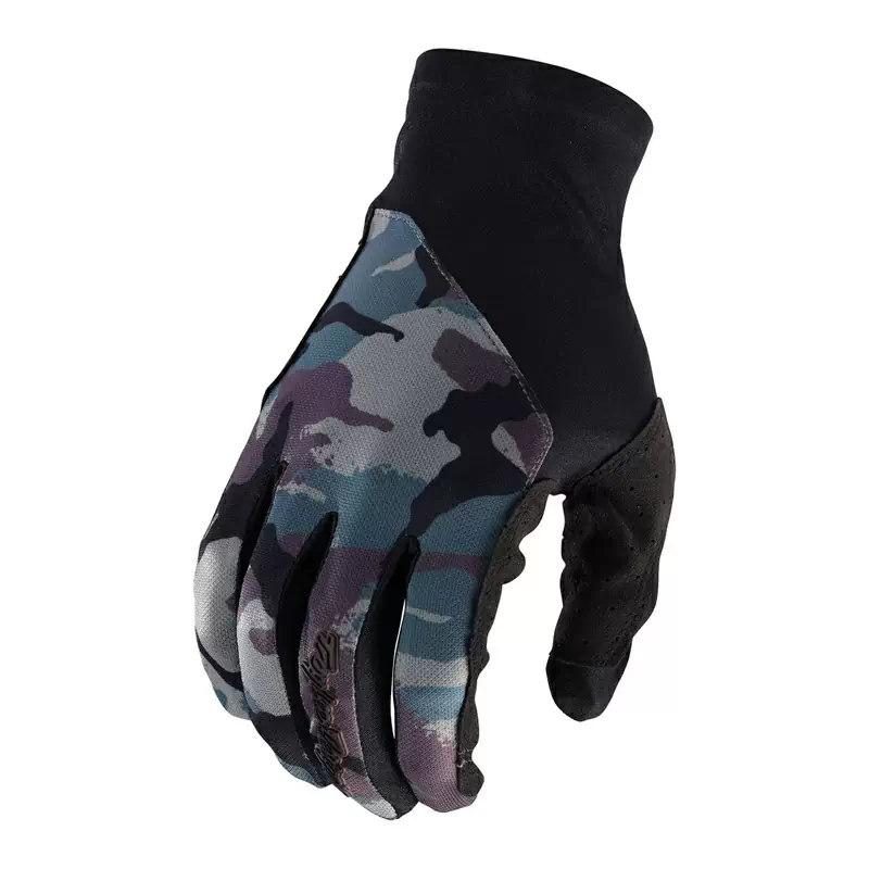 Guantes MTB Flowline Camo Ultra Ventilated Verde Tamaño l - image