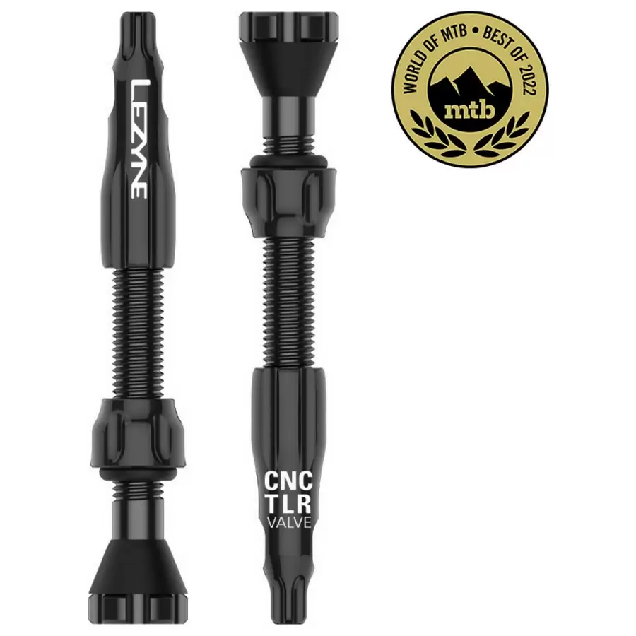 Tubeless Cnc Valves 44mm Black #1