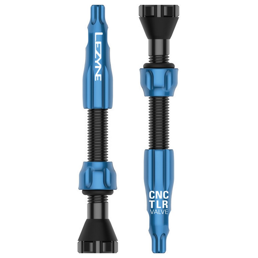 Valves CNC Tubeless 44mm Bleu